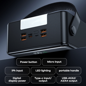 FP-1 27W+22.5W โคมไฟ LED พร้อมพาวเวอร์แบงค์ชาร์จเร็ว ความจุสูง 100000mah พาวเวอร์แบงค์แบบพกพาสำหรับแล็ปท็อป พร้อมไฟส่องสว่าง FP-1 พาวเวอร์แบงค์ 10 - Product Image 4