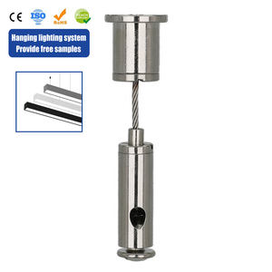 Ensemble de suspension réglable personnalisé avec plafonnier en fil d'acier rétractable, raccords suspendus pour <span class=keywords><strong>spot</strong></span> <span class=keywords><strong>LED</strong></span> - Product Image 1