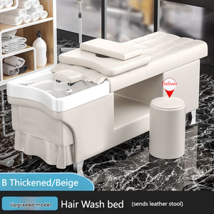 Hot Sale Custom Zwart Groen Grijs Thais Stijl Lederen Wasstoel Tafel Shampoo <span class=keywords><strong>Bed</strong></span> Voor Schoonheidssalon - Product Image 3