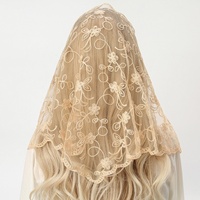 Foulard à fleurs en dentelle blanche vintage française pour femmes en gros Long foulard en coton Triangle accessoire pour cheveux pour l'été