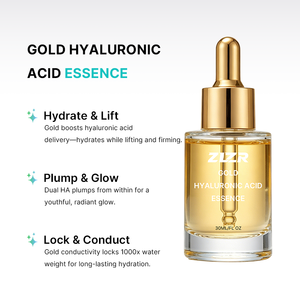 Suero Facial Antiarrugas con Colágeno y Ácido Hialurónico Orgánico de Marca Privada OEM, 24k Gold, 100 ml, para un Lifting Facial Instantáneo - Product Image 2