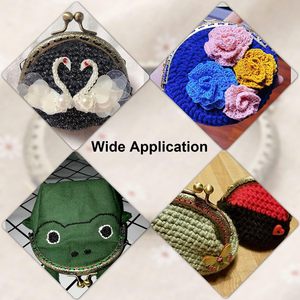 Cierre de monedero metálico Mtsooning de bronce con cierre de beso y arco para manualidades de costura DIY - Product Image 3