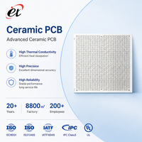 PCB de Cerámica Personalizados, DBC, DPC, Sustrato de Al2O3 y AlN, Directo de Fábrica, Alta Conductividad Térmica para Módulos de Potencia IGBT RF