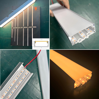 Barre lumineuse LED linéaire sur mesure, longueur et puissance personnalisables, 50x20mm, aluminium 6063, haute puissance, IP67, pour bureaux, entrepôts, hôtels, projets