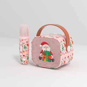 Custom Holiday Gifts Wireless <b>Microphone</b> Speaker for Home Singing <b>Mini</b> Machine with 2 <b>Microphone</b> - Product Image 5