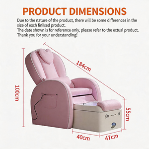 Modern Design Electric Portable Foot Massage Sofa Chair for Beauty Salon <b>Nail</b> Spa Durable Eyelash <b>Extension</b> Furniture Use - Product Image 3