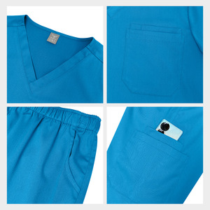 Ensemble <span class=keywords><strong>de</strong></span> blouses unisexe grande taille, taille européenne, en polyester et élasthanne, tissu dobby, uniforme pour hôpital, salon <span class=keywords><strong>de</strong></span> beauté, <span class=keywords><strong>soignant</strong></span> - Product Image 3