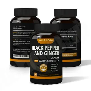 Wholesale Price Bulk Ginger Capsules Supplement Black Pepper And Ginger