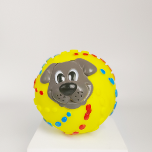 Giocattolo Interattivo per Cani a Forma di Palla con Faccia di Cane, Ecologico, <span class=keywords><strong>Squeaky</strong></span>, per Pulizia Denti, Vari Stili, Vendita all'Ingrosso - Product Image 5