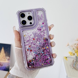 3-trong-1 360 mạ điện Cát lún TPU + PC trường hợp điện thoại đa-màu tùy chọn nhà máy bán buôn - Product Image 2