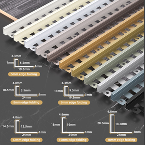 XINRUIYA <span class=keywords><strong>Repas</strong></span> Vente en gros Usine Aluminium Stratifié Plancher Incurvé Bandes <span class=keywords><strong>de</strong></span> Transition pour Portes Garniture Pliée - Product Image 2