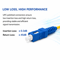 Kabel Patch Fiber Optik SC/LC/ST/MPO UPC/APC/PC 3.0mm 2.0mm Single/Multi-Mode G657A1 Jaringan FTTH Garansi 1 Tahun Dapat Disesuaikan