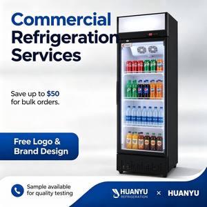 Refrigerador vertical <span class=keywords><strong>de</strong></span> 300L, exhibidor <span class=keywords><strong>de</strong></span> bebidas y helados, congelador eléctrico económico, superventas - Product Image 2