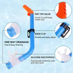 Kids Anti Fog Full Dive Mask Dry Dive Snorkel Kids Swim Goggles Swimming Mask Underwater Diving Set Snorkeling Combo Set Mask