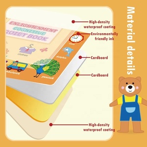 Libro silencioso Montessori para bebé, juguete educativo, libro de actividades de aprendizaje cognitivo para niños - Product Image 5