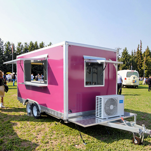 Food Truck Mobile con <span class=keywords><strong>Cucina</strong></span> Completa, <span class=keywords><strong>Cucina</strong></span> Esterna, Camion Caffetteria, Chiosco Ambulante per <span class=keywords><strong>Snack</strong></span>, Dolciumi e Patatine - Product Image 1