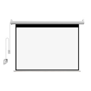 Écran de projection <span class=keywords><strong>motorisé</strong></span> électrique de haute qualité 100 ''120''150''180'' pour montage mural/au plafond de cinéma à domicile avec format 16:9 - Product Image 4