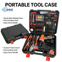 Ensemble d'outils professionnels de 90 pièces pour perceuse électrique en acier au carbone, avec batterie au lithium et mallette de transport, tournevis inclus pour la réparation domestique et le bricolage