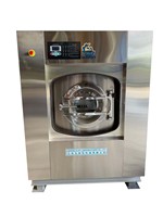 Laveuse-essoreuse électrique automatique en acier inoxydable pour linge, nouvelle machine à laver les textiles sans résidus, capacité 30 kg pour hôtels