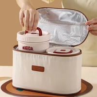 800ML Große Kapazität 316 Edelstahl Tragbarer Isolierter Lunchbehälter Set Thermische Bento-Box Mehrschichtige Lunchbox Mit Tasche