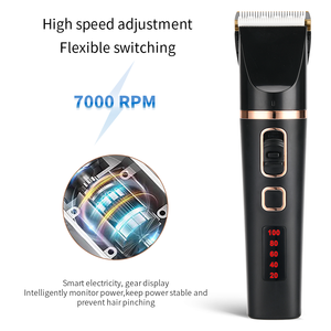 Logitech — tondeuse à <span class=keywords><strong>cheveux</strong></span> électrique, rasoir professionnel Rechargeable avec lame en céramique noir et blanc, vente en gros - Product Image 3