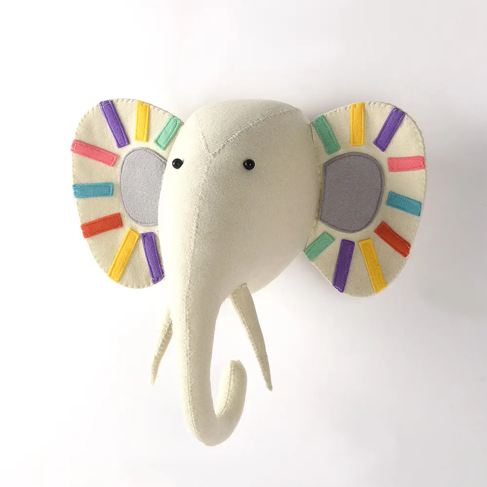 Kids cute decoration accessories animals head design wall decoration for bed room