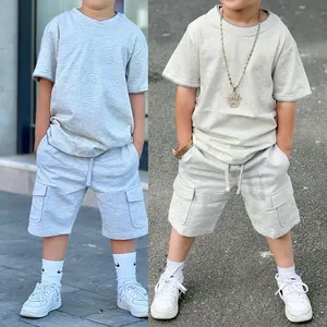 Summer Kid Boys Outfits Short Sleeve T Shirt And Short Pant Two Piece Set Baby Boy Outfit Sets