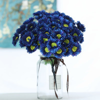 Fleurs artificielles en soie, marguerites à tiges simples, multicolores, style pastoral, fleurs de forêt, décoration intérieure, vente directe d'usine