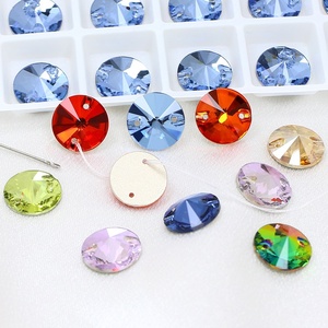 Cinta de satén Yantuo, cinta de satén, planos de diamantes cosidos a mano, diamantes de imitación de cristal, DIY vestidos de novia, hebilla de satélite de cristal, cosido - Product Image 4
