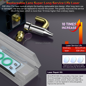 Sculpfun S30 siêu 11 Wát 600*600 mét Khắc Cắt đồ trang sức gỗ Kim Loại máy khắc laser Engraver in logo trên sản phẩm - Product Image 6