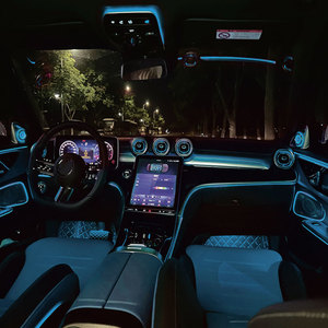 Difusor de Aire Acondicionado LED de 64 Colores para <span class=keywords><strong>Mercedes</strong></span> Benz <span class=keywords><strong>Clase</strong></span> C W206 S206 2022+ Salida de Aire Turbo con Luz Ambiental - Product Image 4