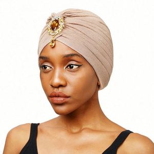 Pañuelo para la Cabeza Popular para Mujer, Turbante con Diseño Trenzado, Material de Poliéster y Spandex, Estilo Indio, con Volantes, Suave al Tacto, para las Cuatro Estaciones - Product Image 4