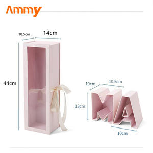 Ammy finestra rettangolare trasparente sapone fiore confezione regalo lettera confezione regalo festa della mamma scatola di fiori conservata sacchetto regalo - Product Image 5