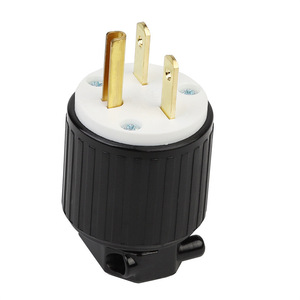 Prise électrique 15A 125V, mise à la terre standard, matériau ABS industriel, prise simple - Product Image 1