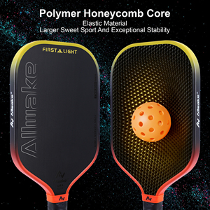 ALLWAKE 3k Yelloworange Gradient Carbon Fiber <strong>Pickleball</strong> Paddle 16mm <strong>for</strong> Outdoor Indoor Play Cheap Price <strong>Pickleball</strong> Paddle <strong>Balls</strong> - Product Image 3