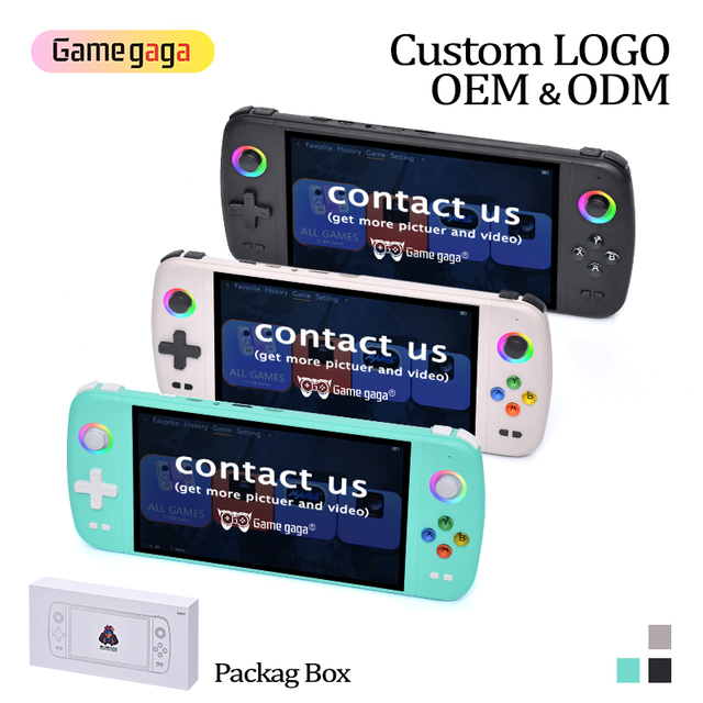 Gamegaga M27 Handheld Game Console 7.0" IPS Screen Display RGB Light Jystick Portable Pocket Retro Handheld Video Game Console