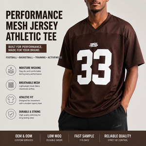 Camisetas deportivas personalizadas con cuello en V para hombre, estilo atlético, con estampado en relieve, para fútbol, béisbol, baloncesto, camisetas de malla. - Product Image 1
