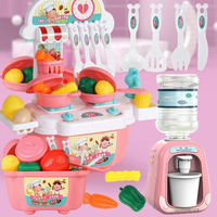 Ensemble de jouets de cuisine unisexe en plastique pour maison de poupée, mini-jeu de découpe amusant avec ustensiles et fruits artificiels, vente en gros
