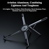 Support pliable magnétique pour ordinateur portable, téléphone et tablette en alliage d'aluminium de qualité aérospatiale, support portable multifonctionnel pour bras paresseux
