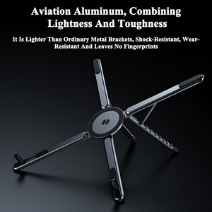 Custom Aerospace Grade Aluminum Alloy Magnetic Foldable <strong>Laptop</strong> Phone Tablet Stand, Portable Multi-function Lazy Arm <strong>Holder</strong> - Product Image 2