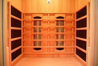 Sauna infrarouge sec en bois à spectre complet pour 2 personnes, idéal pour l'intérieur - Offre spéciale