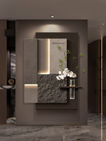 Peinture décorative géométrique abstraite en grès de luxe léger pour entrée, couloir, salon - Imprimée jet d'encre, Nouveau style 2025