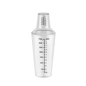 Shaker à cocktails 700 ml en PC avec graduations pour bar et usage domestique - Product Image 1