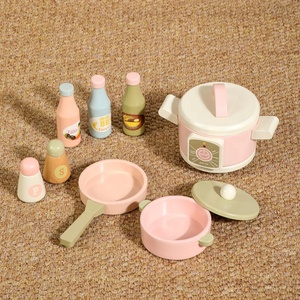 Set <span class=keywords><strong>Cucina</strong></span> Giocattolo in Legno <span class=keywords><strong>Montessori</strong></span>, <span class=keywords><strong>Cucina</strong></span> Realistica per Giochi di Ruolo con Frigorifero e Lavello, Giocattolo Educativo per Bambini - Product Image 4