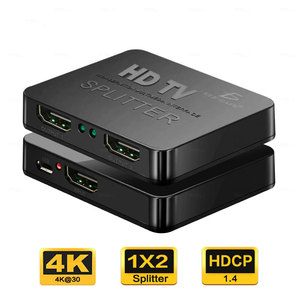 ตัวแยกสัญญาณ HDMI 1x2 4K@30 HDCP 1.4 ตัวแยกวิดีโอเอาต์พุตคู่ - Product Image 4