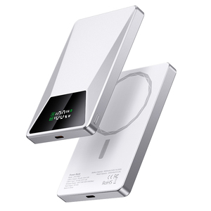 Pantalla digital Carcasa de metal Ultra Delgado Banco de energía 10000mAh Cargador de batería magnético para <span class=keywords><strong>iPhone</strong></span> - Product Image 3