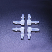 ZDVseal Equal Barb Elbow Fitting PP Plastik Sudut Kanan 2 Arah 1.6mm 5.6mm Konektor Pipa Sudut Persegi untuk Plumbing
