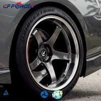 Jantes en alliage forgé monobloc personnalisées, finition gunmetal, 5 branches, lèvre polie, 20 et 21 pouces, 5x114.3 pour Tesla Model Y Model 3 Racing