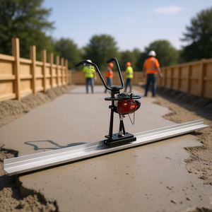 Vibrateur à béton Husky 4 pieds à bord droit en aluminium, 4 temps, outil électrique pour le finissage du ciment - Product Image 2