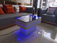 Vente en gros de tables de bar central lumineuses pour discothèque et whisky mobilier pour club de nuit lounge ensemble de tables basses avec miroir LED Infinity KTV